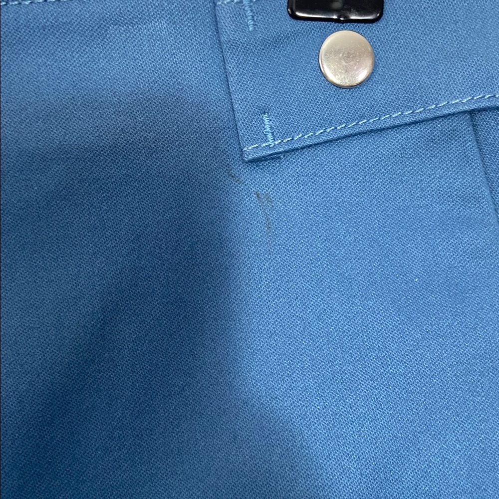 Zara Women's Skort Short Blue Denim Large Summer Cute Shorts Skirt Casual Mini - Picture 5 of 7